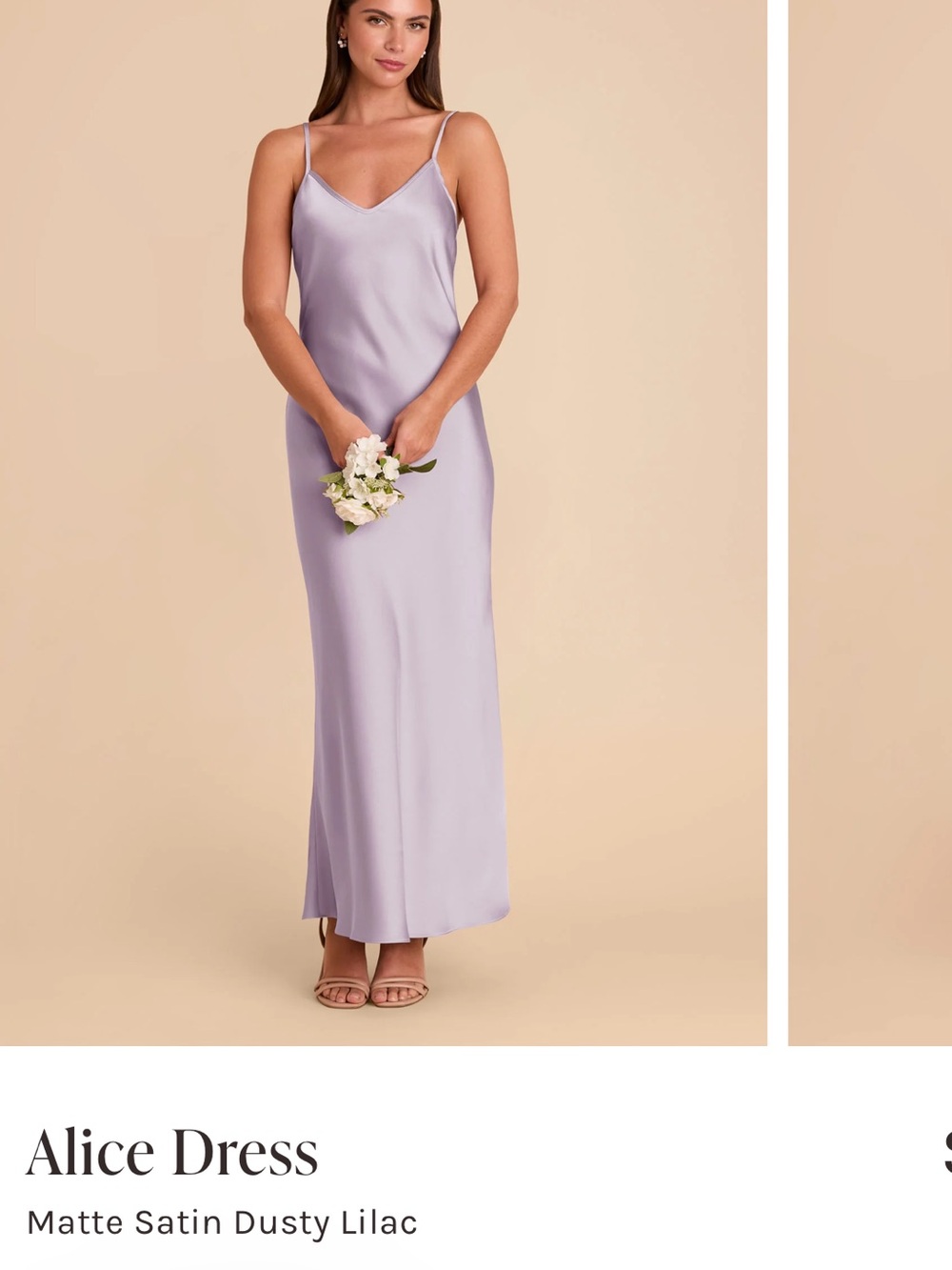 Birdy Grey Dusty Lilac Matte Satin Dress